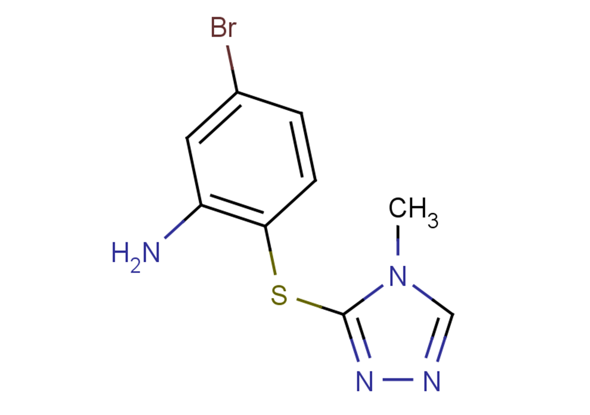 5-bromo-2-[(4-methyl-4H-1,2,4-triazol-3-yl)sulfanyl]aniline