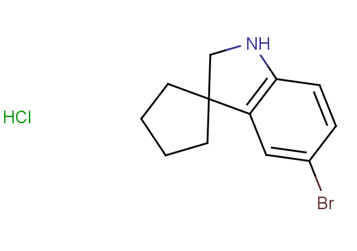 5'-bromo-1',2'-dihydrospiro[cyclopentane-1,3'-indole] hydrochloride