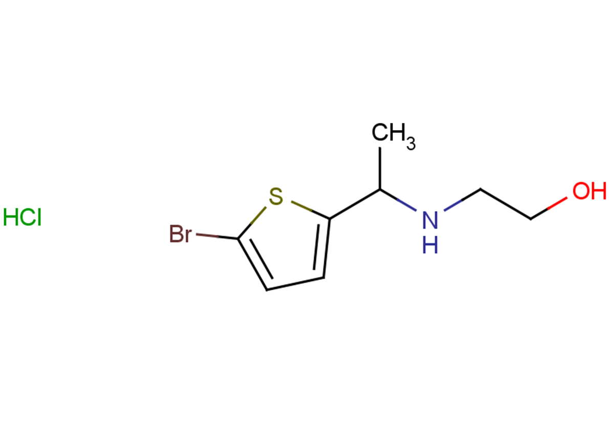 2-{[1-(5-bromothiophen-2-yl)ethyl]amino}ethan-1-ol hydrochloride