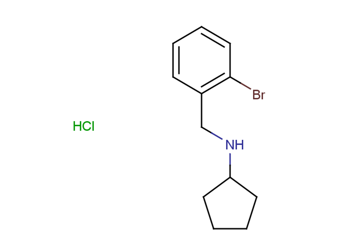 N-[(2-bromophenyl)methyl]cyclopentanamine hydrochloride