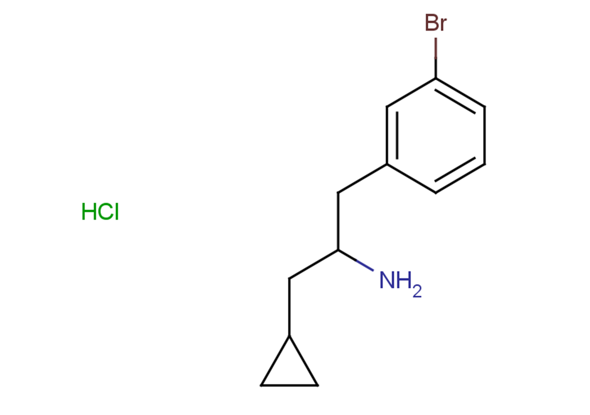 1-(3-bromophenyl)-3-cyclopropylpropan-2-amine hydrochloride
