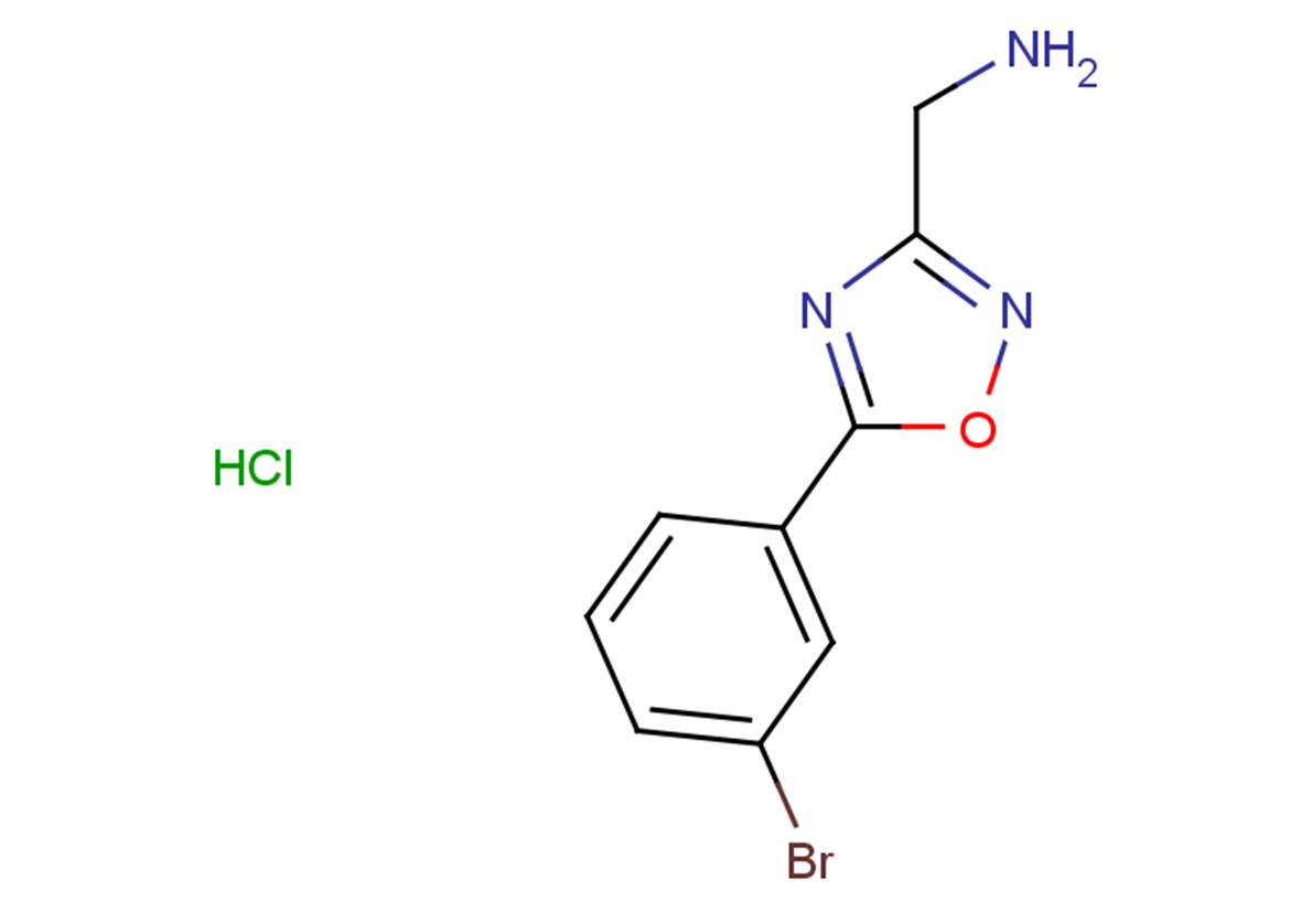 [5-(3-bromophenyl)-1,2,4-oxadiazol-3-yl]methanamine hydrochloride