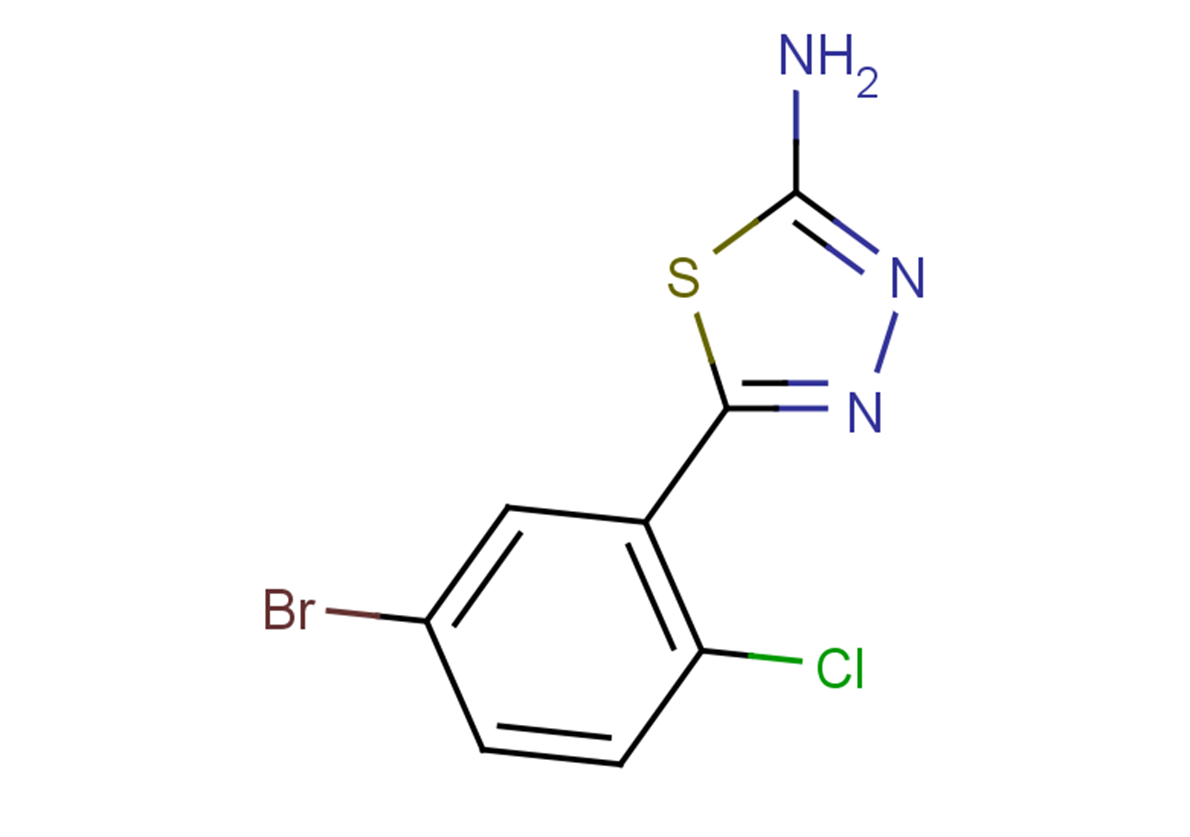 5-(5-bromo-2-chlorophenyl)-1,3,4-thiadiazol-2-amine