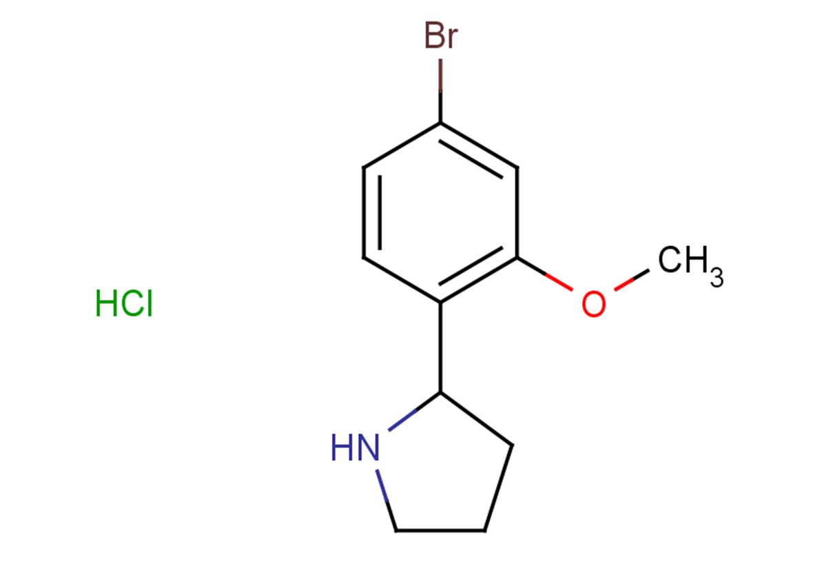 2-(4-bromo-2-methoxyphenyl)pyrrolidine hydrochloride