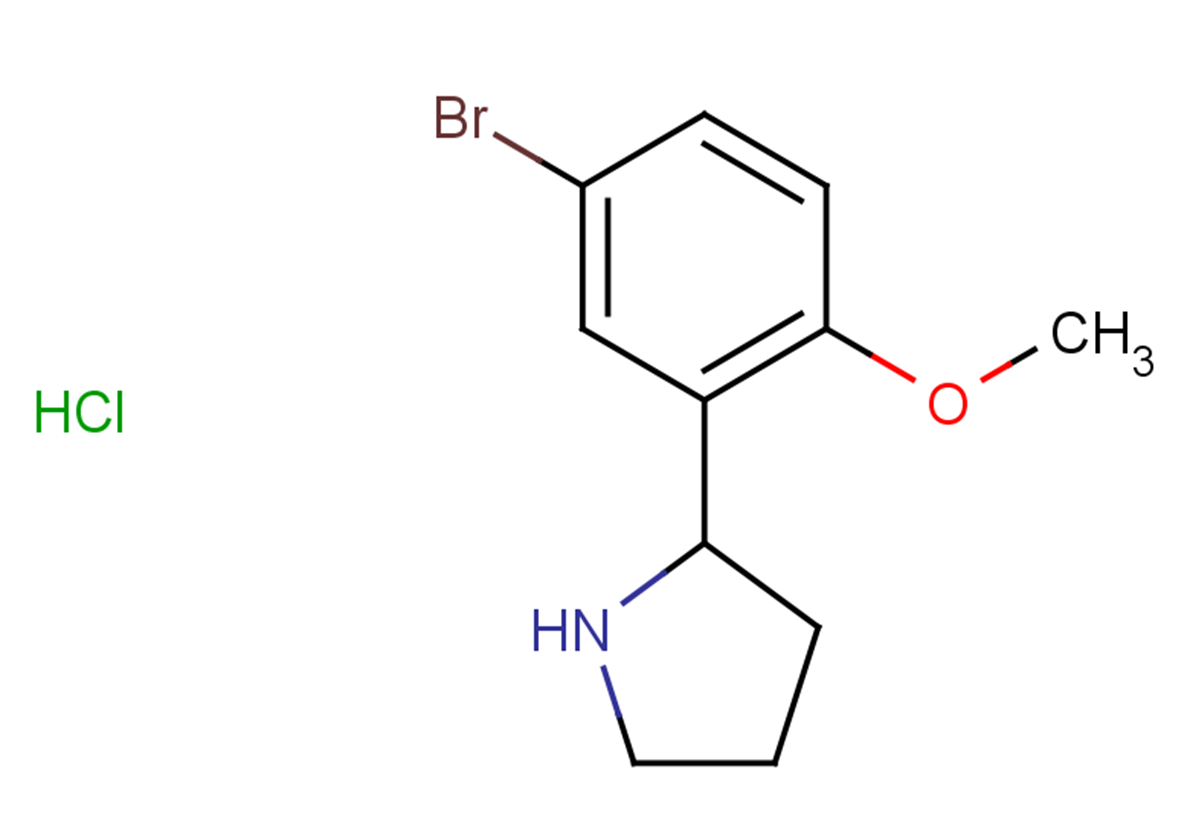 2-(5-bromo-2-methoxyphenyl)pyrrolidine hydrochloride