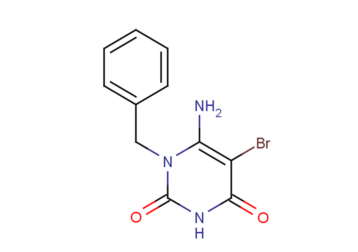 6-amino-1-benzyl-5-bromo-1,2,3,4-tetrahydropyrimidine-2,4-dione