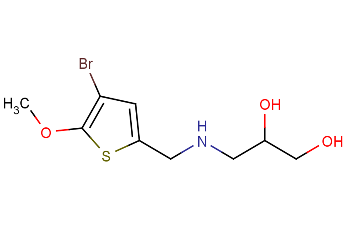 3-{[(4-bromo-5-methoxythiophen-2-yl)methyl]amino}propane-1,2-diol
