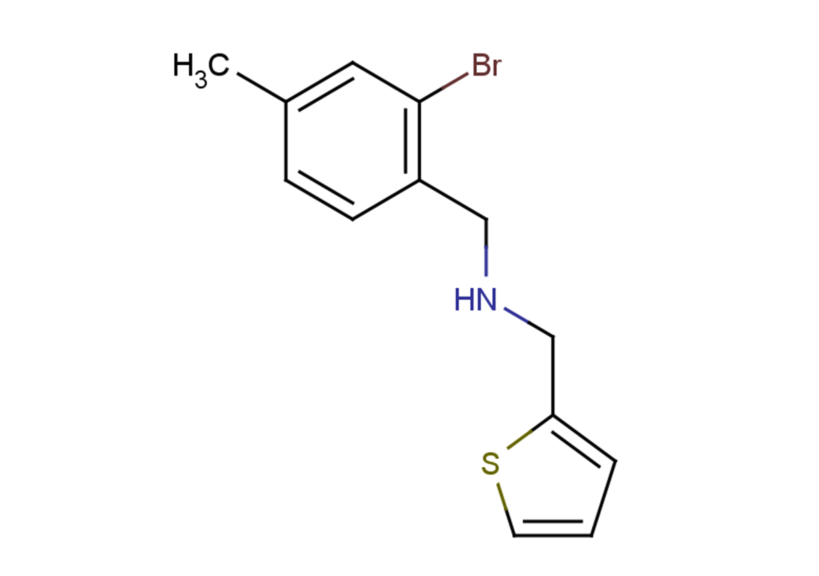 [(2-bromo-4-methylphenyl)methyl](thiophen-2-ylmethyl)amine