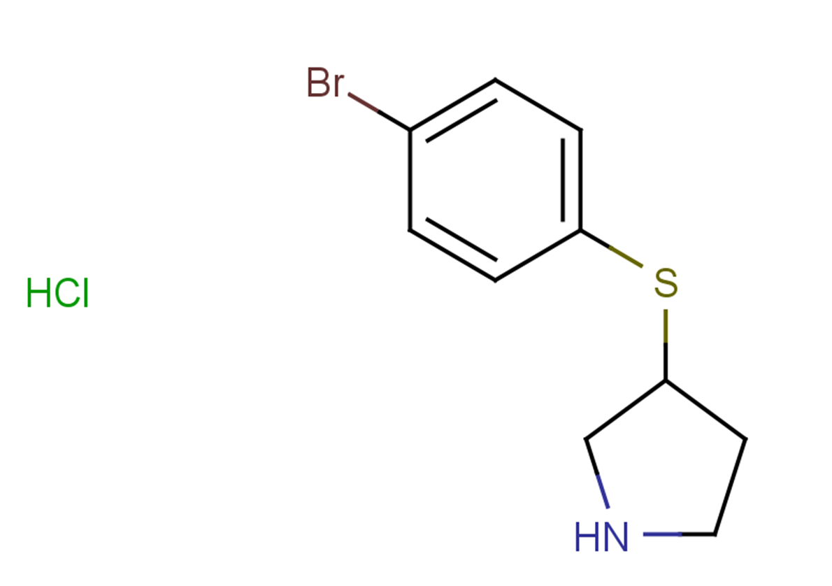 3-[(4-bromophenyl)sulfanyl]pyrrolidine hydrochloride