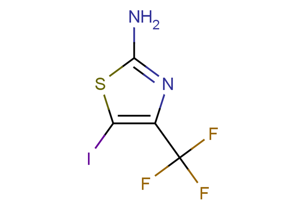 5-iodo-4-(trifluoromethyl)-1,3-thiazol-2-amine