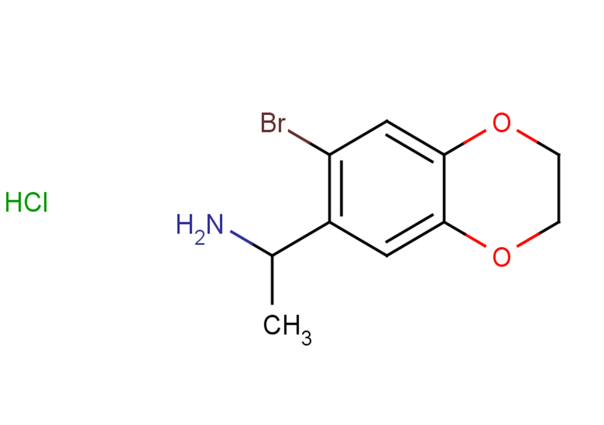 1-(7-bromo-2,3-dihydro-1,4-benzodioxin-6-yl)ethan-1-amine hydrochloride