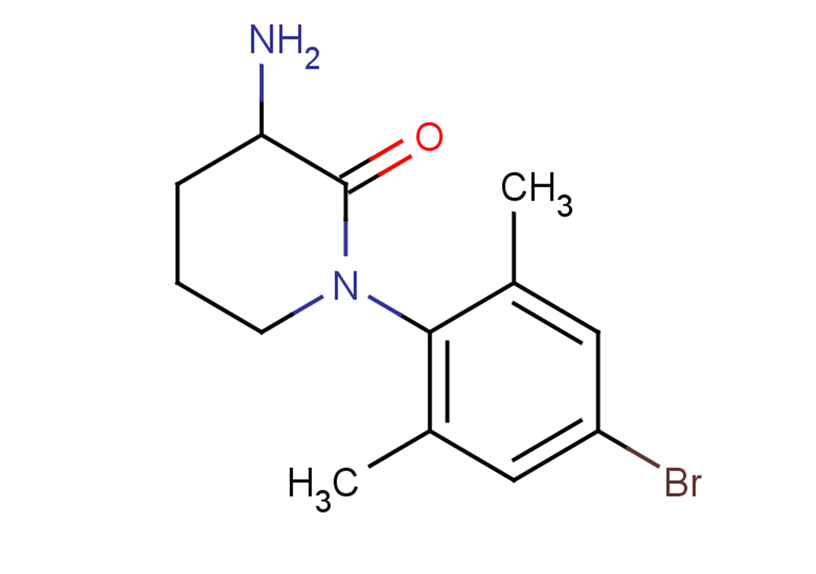 3-amino-1-(4-bromo-2,6-dimethylphenyl)piperidin-2-one