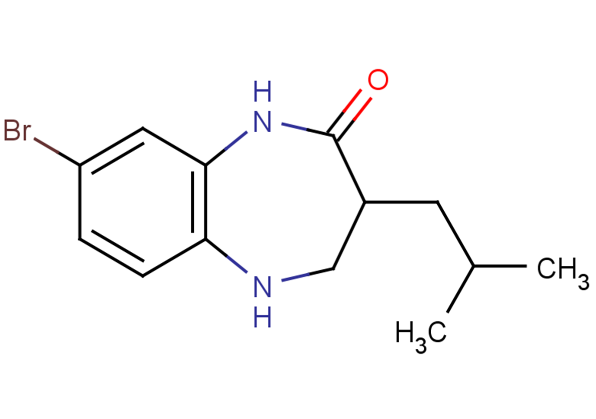 8-bromo-3-(2-methylpropyl)-2,3,4,5-tetrahydro-1H-1,5-benzodiazepin-2-one