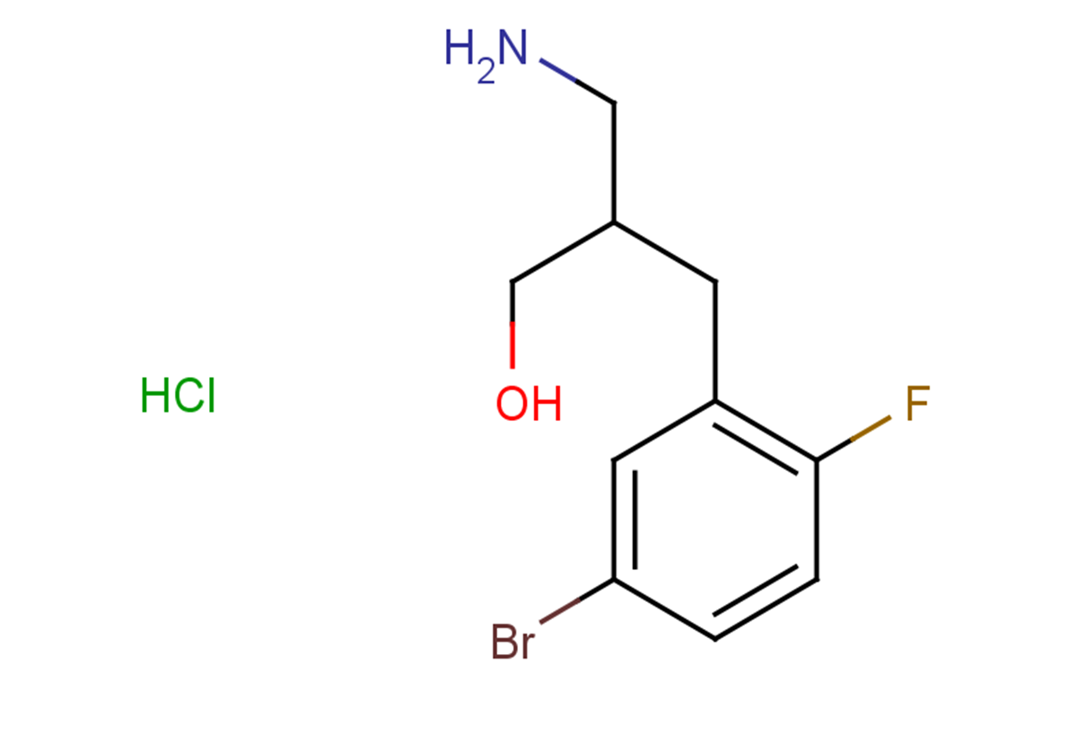 3-amino-2-[(5-bromo-2-fluorophenyl)methyl]propan-1-ol hydrochloride