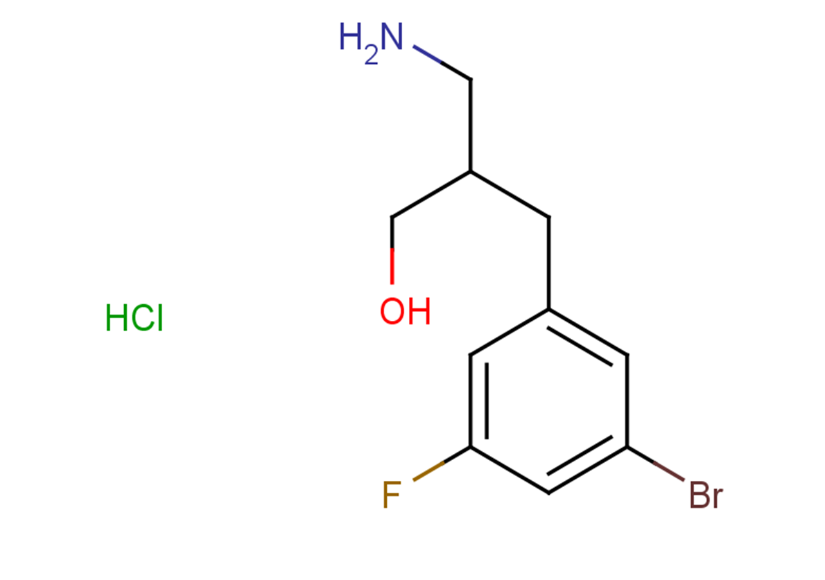3-amino-2-[(3-bromo-5-fluorophenyl)methyl]propan-1-ol hydrochloride