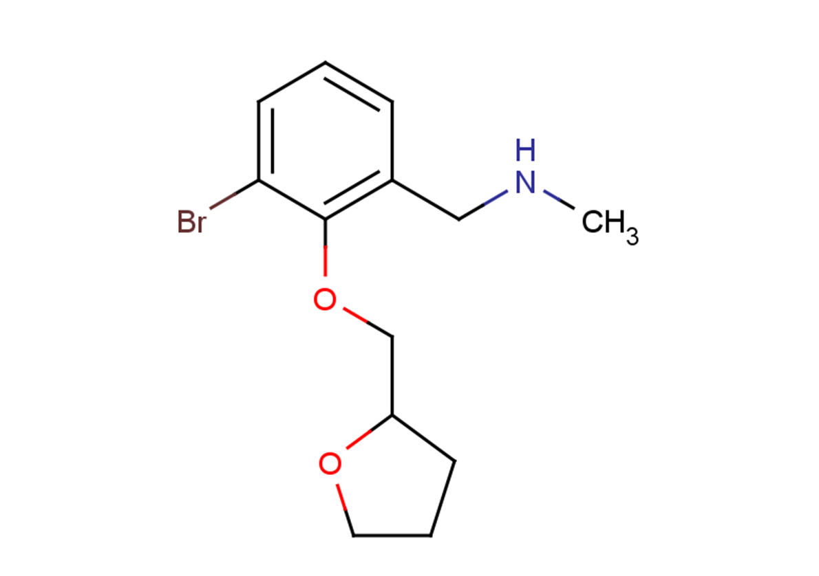 {[3-bromo-2-(oxolan-2-ylmethoxy)phenyl]methyl}(methyl)amine