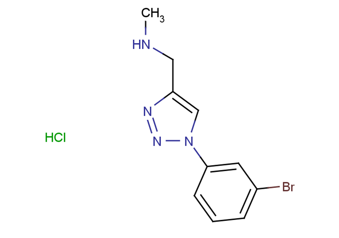 {[1-(3-bromophenyl)-1H-1,2,3-triazol-4-yl]methyl}(methyl)amine hydrochloride