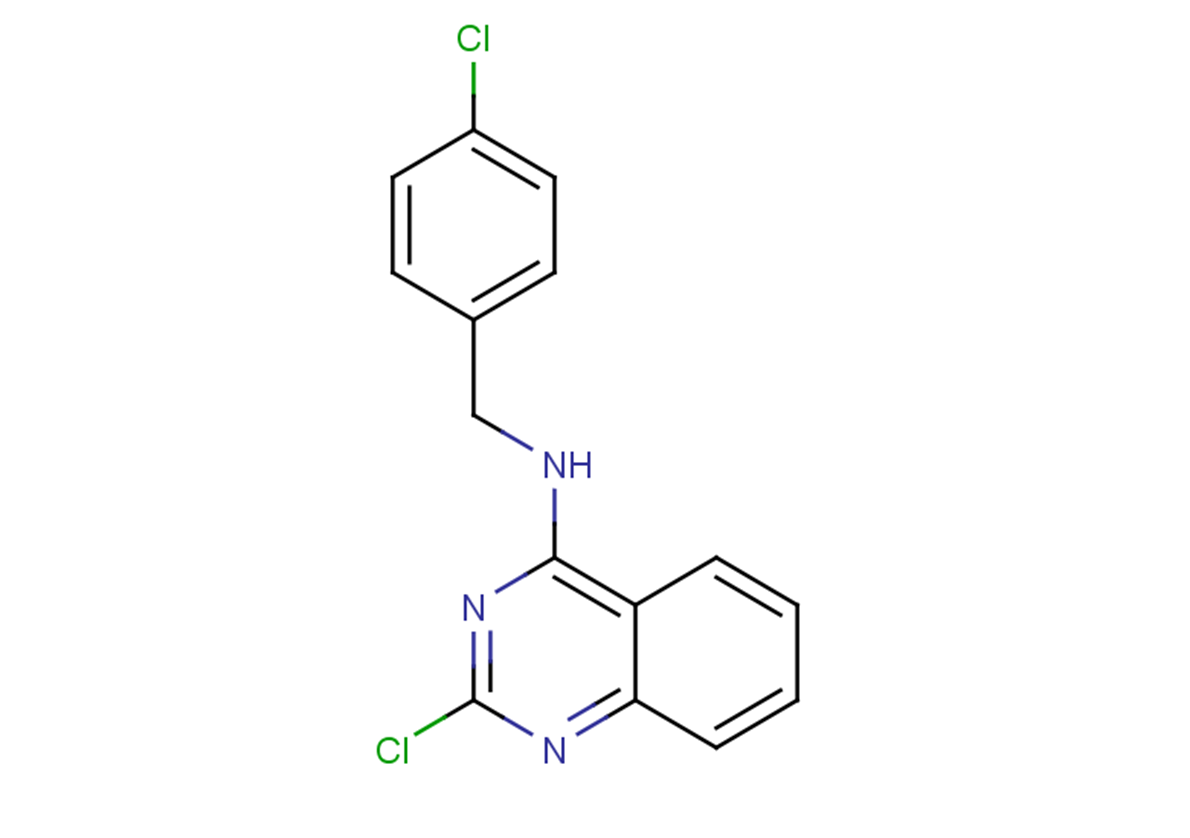 2-chloro-N-[(4-chlorophenyl)methyl]quinazolin-4-amine