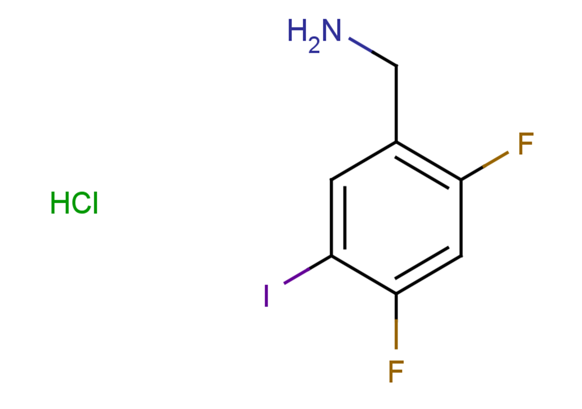 (2,4-difluoro-5-iodophenyl)methanamine hydrochloride