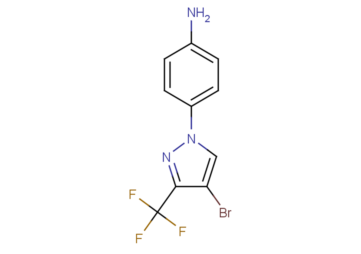 4-[4-bromo-3-(trifluoromethyl)-1H-pyrazol-1-yl]aniline