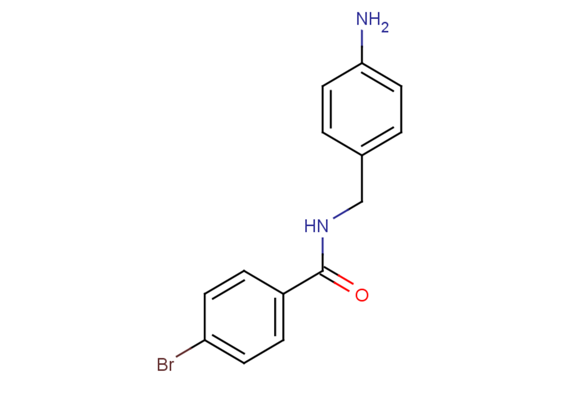 N-[(4-aminophenyl)methyl]-4-bromobenzamide
