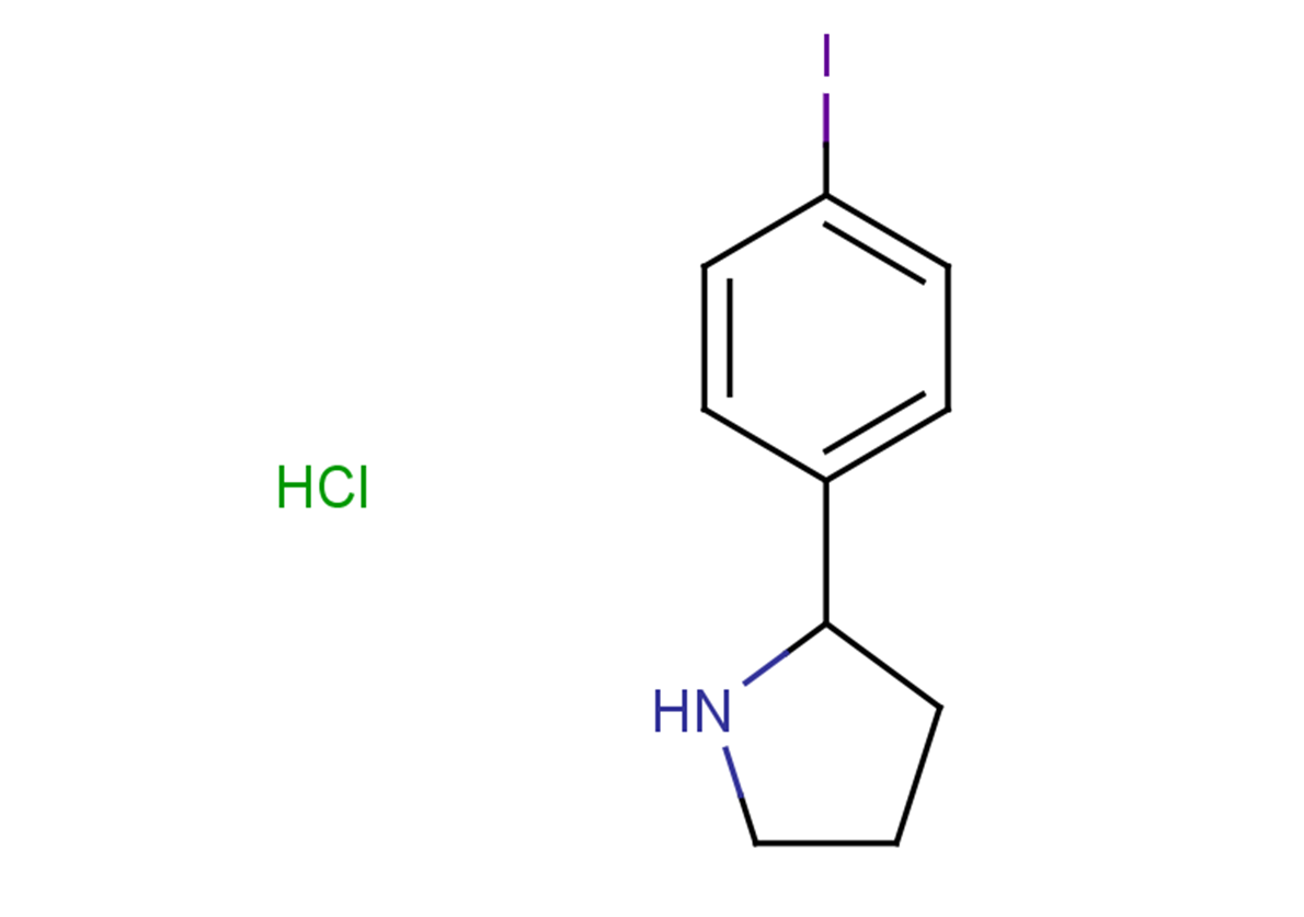 2-(4-iodophenyl)pyrrolidine hydrochloride