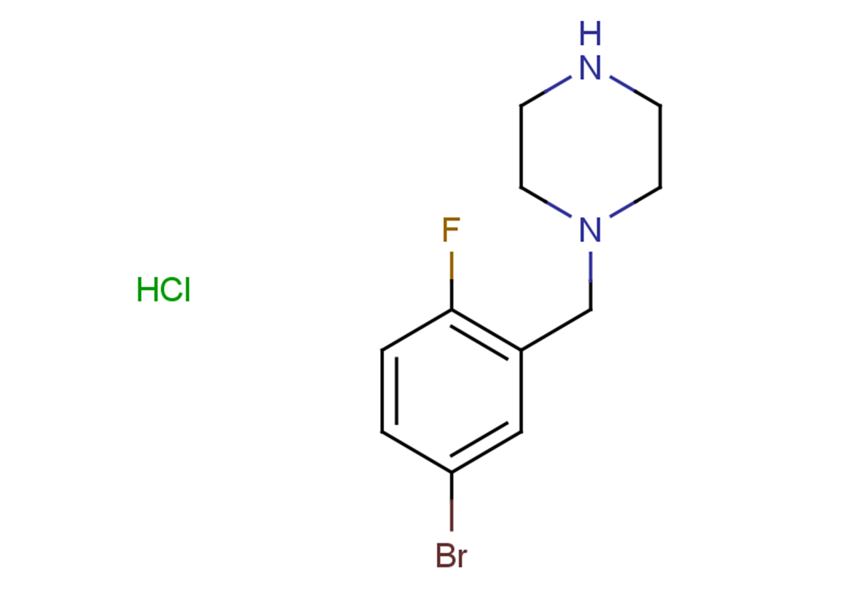 1-[(5-bromo-2-fluorophenyl)methyl]piperazine hydrochloride