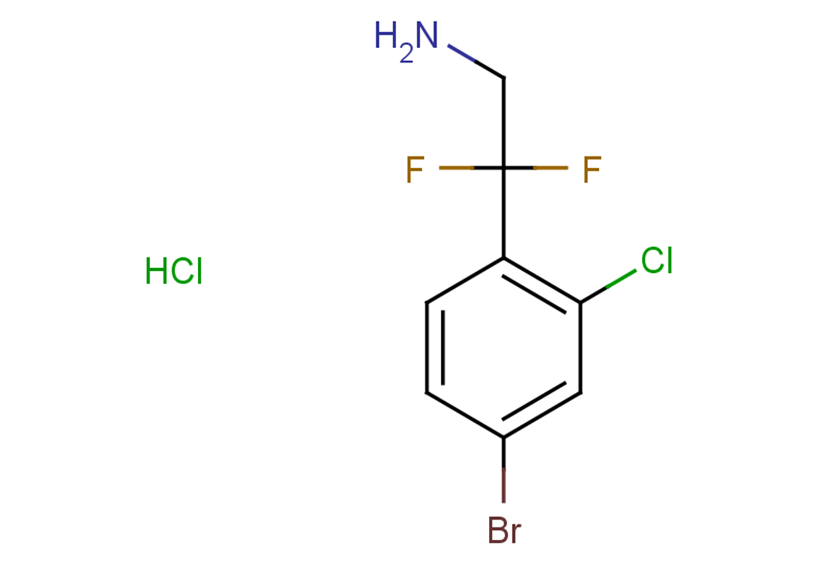 2-(4-bromo-2-chlorophenyl)-2,2-difluoroethan-1-amine hydrochloride
