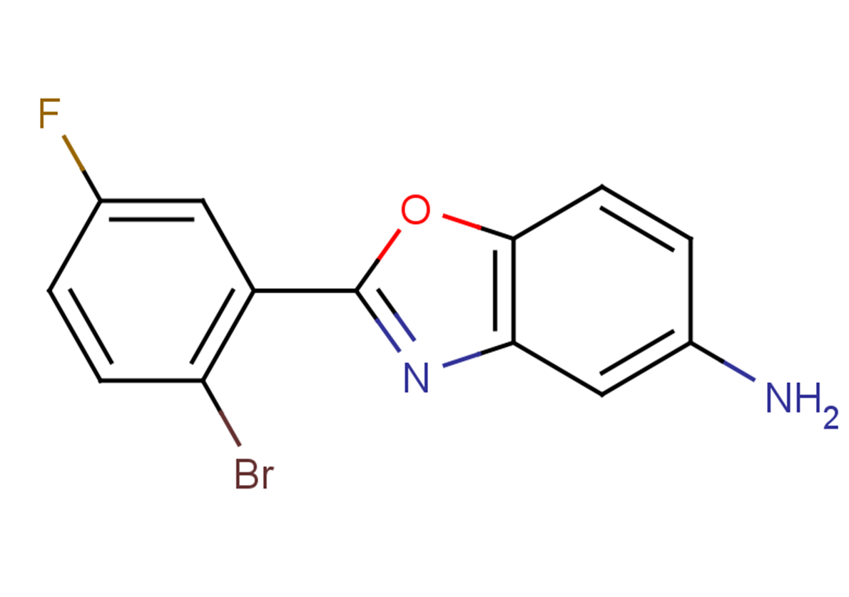 2-(2-bromo-5-fluorophenyl)-1,3-benzoxazol-5-amine