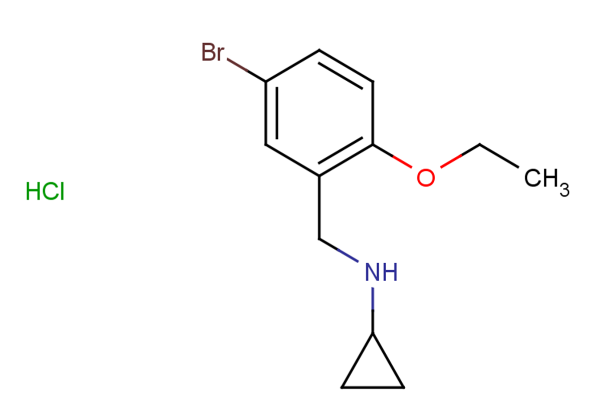 N-[(5-bromo-2-ethoxyphenyl)methyl]cyclopropanamine hydrochloride