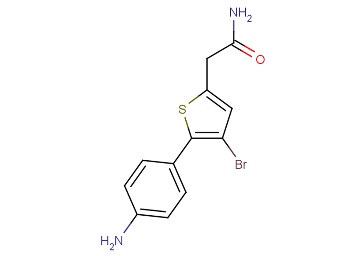 2-[5-(4-aminophenyl)-4-bromothiophen-2-yl]acetamide