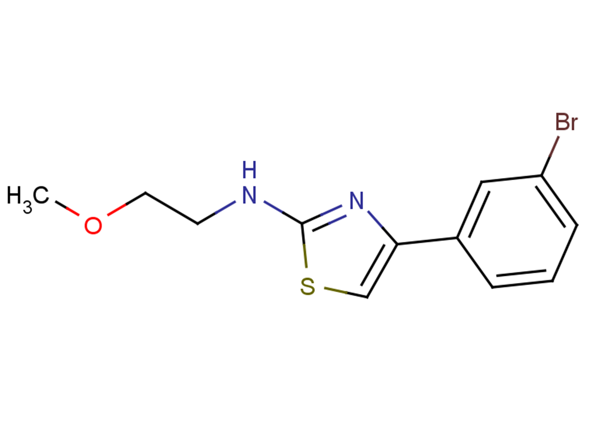 4-(3-bromophenyl)-N-(2-methoxyethyl)-1,3-thiazol-2-amine