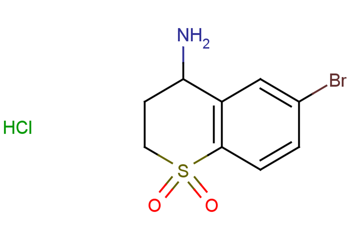 4-amino-6-bromo-3,4-dihydro-2H-1$l^{6}-benzothiopyran-1,1-dione hydrochloride