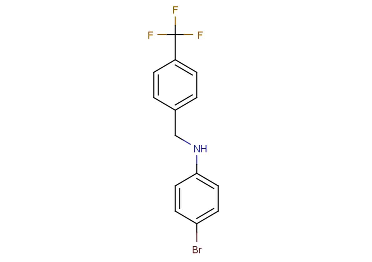 4-bromo-N-{[4-(trifluoromethyl)phenyl]methyl}aniline