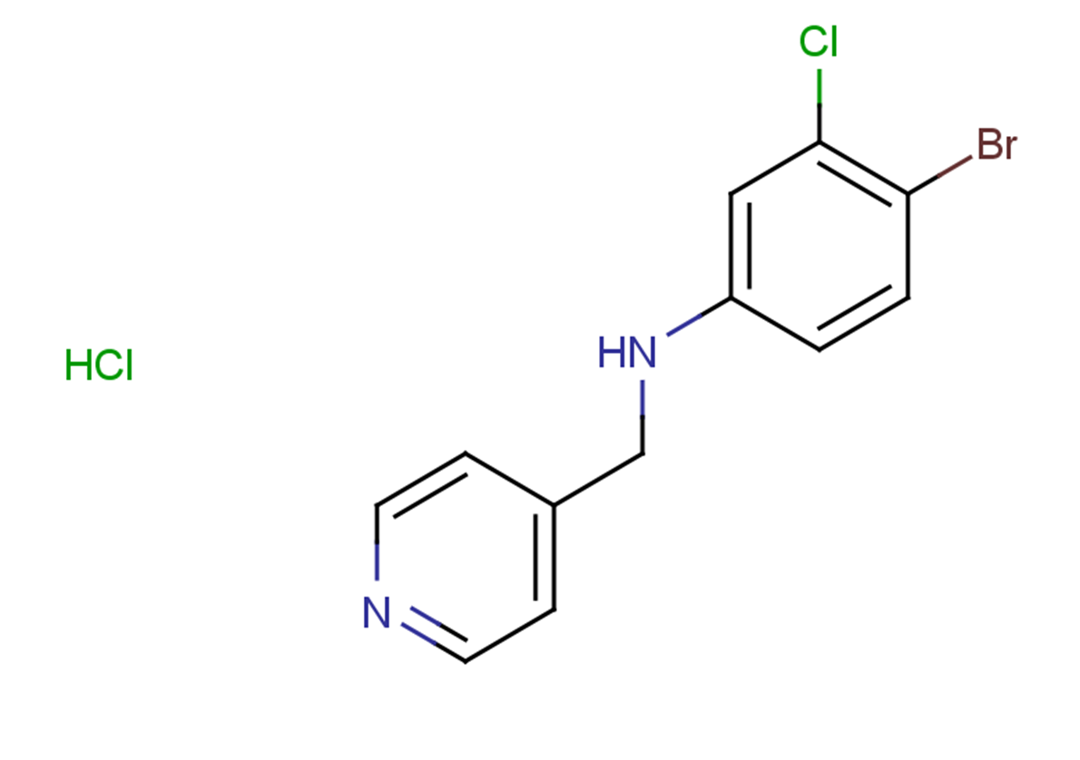 4-bromo-3-chloro-N-(pyridin-4-ylmethyl)aniline hydrochloride