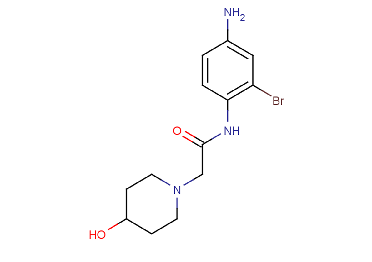 N-(4-amino-2-bromophenyl)-2-(4-hydroxypiperidin-1-yl)acetamide