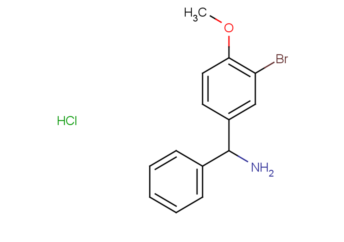 (3-bromo-4-methoxyphenyl)(phenyl)methanamine hydrochloride