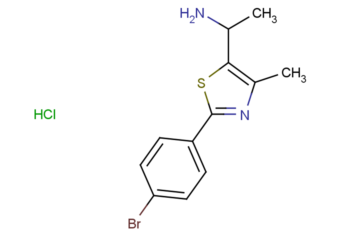 1-[2-(4-bromophenyl)-4-methyl-1,3-thiazol-5-yl]ethan-1-amine hydrochloride
