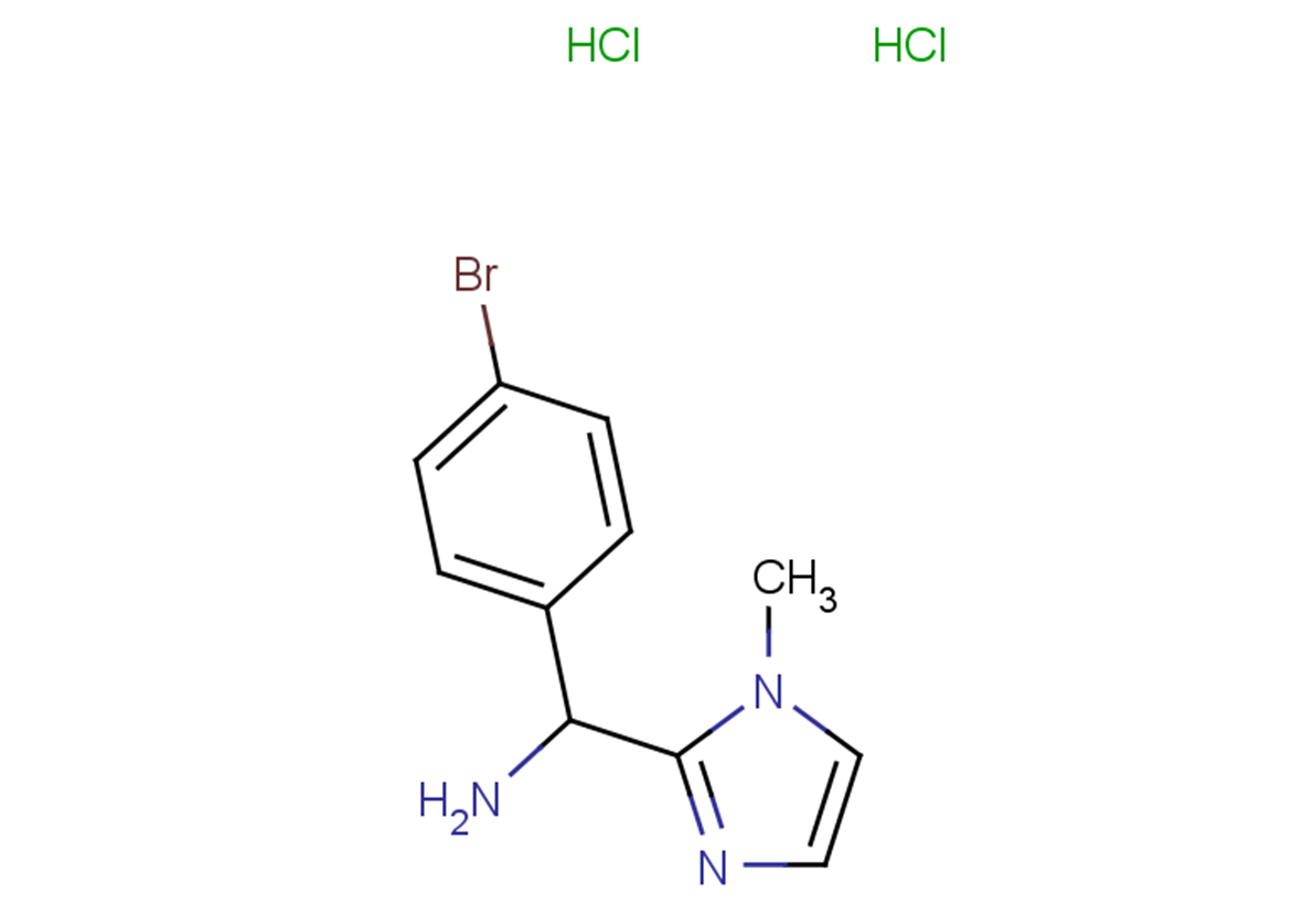 (4-bromophenyl)(1-methyl-1H-imidazol-2-yl)methanamine dihydrochloride