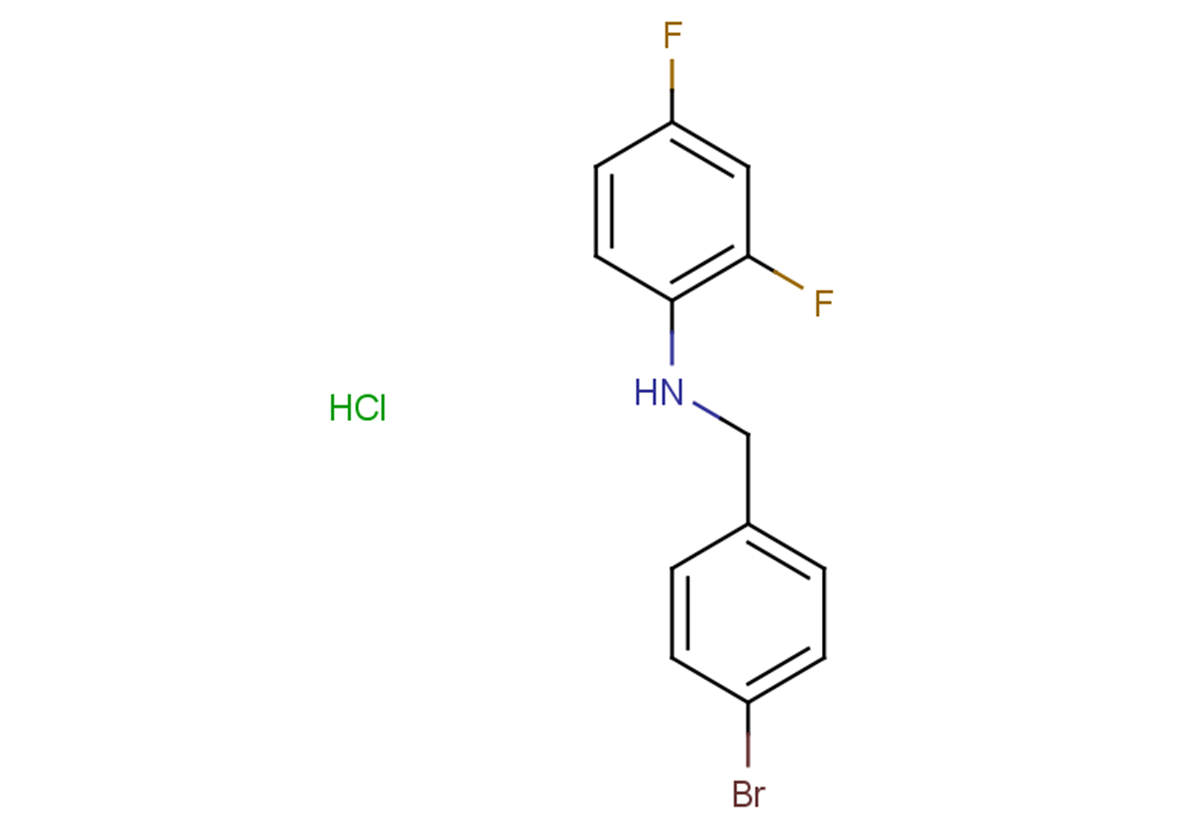 N-[(4-bromophenyl)methyl]-2,4-difluoroaniline hydrochloride