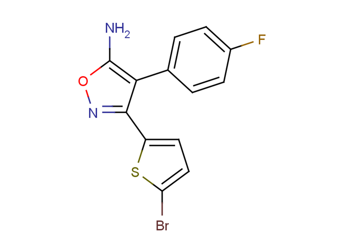 3-(5-bromothiophen-2-yl)-4-(4-fluorophenyl)-1,2-oxazol-5-amine