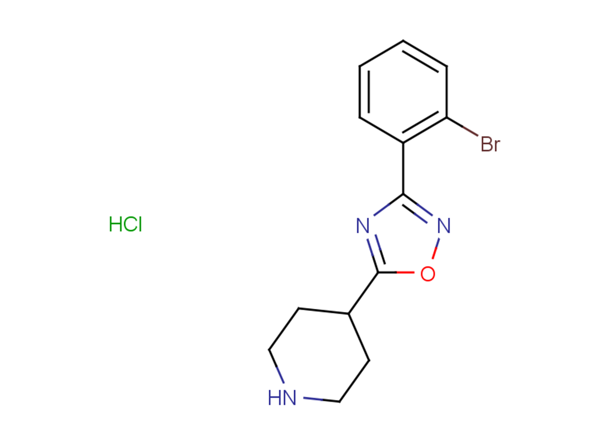 4-[3-(2-bromophenyl)-1,2,4-oxadiazol-5-yl]piperidine hydrochloride
