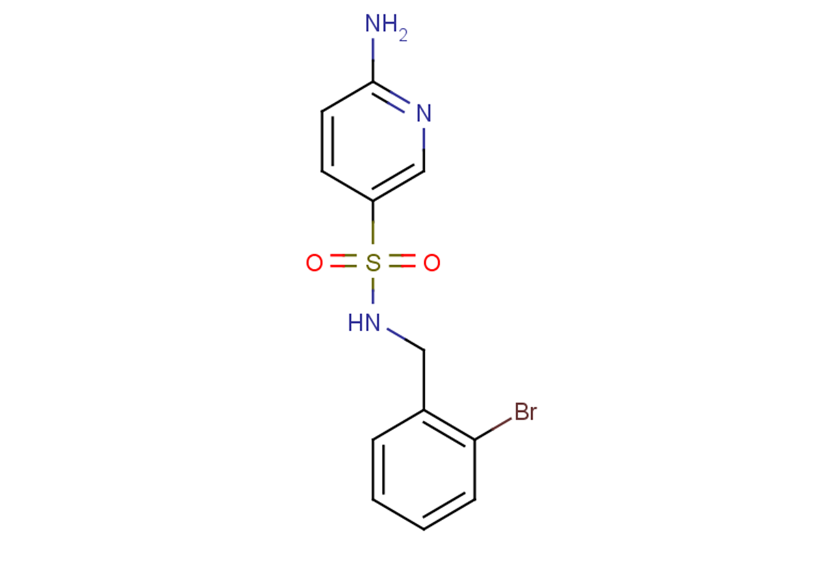 6-amino-N-[(2-bromophenyl)methyl]pyridine-3-sulfonamide