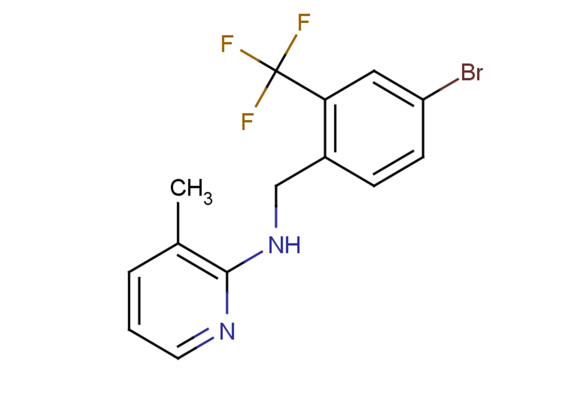 N-{[4-bromo-2-(trifluoromethyl)phenyl]methyl}-3-methylpyridin-2-amine