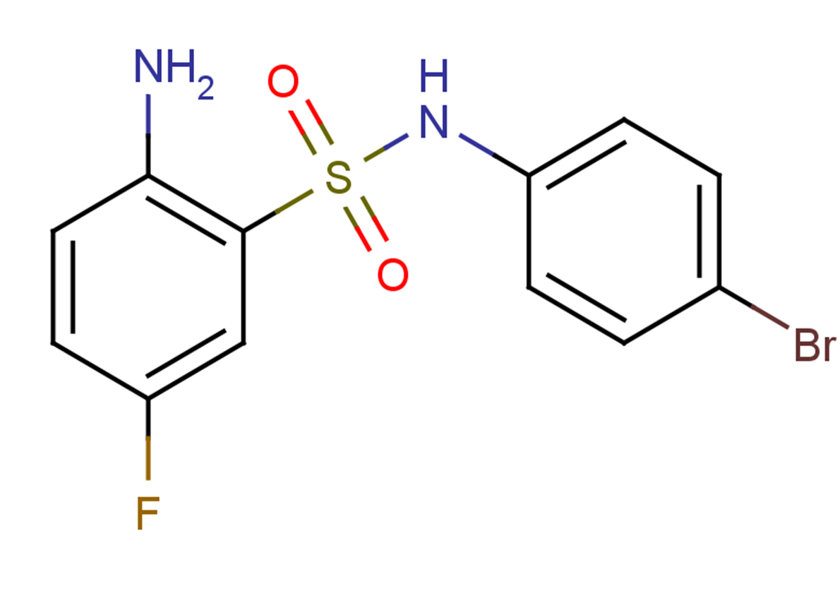 2-amino-N-(4-bromophenyl)-5-fluorobenzene-1-sulfonamide