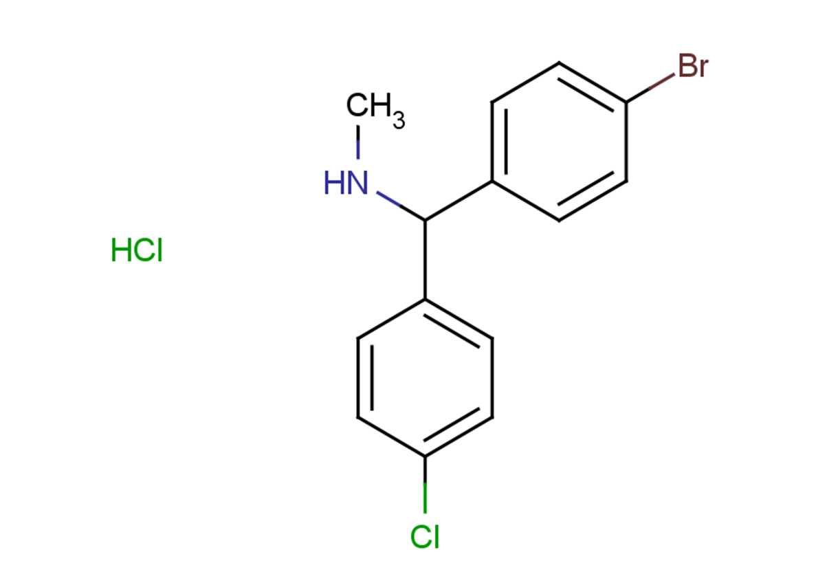 [(4-bromophenyl)(4-chlorophenyl)methyl](methyl)amine hydrochloride