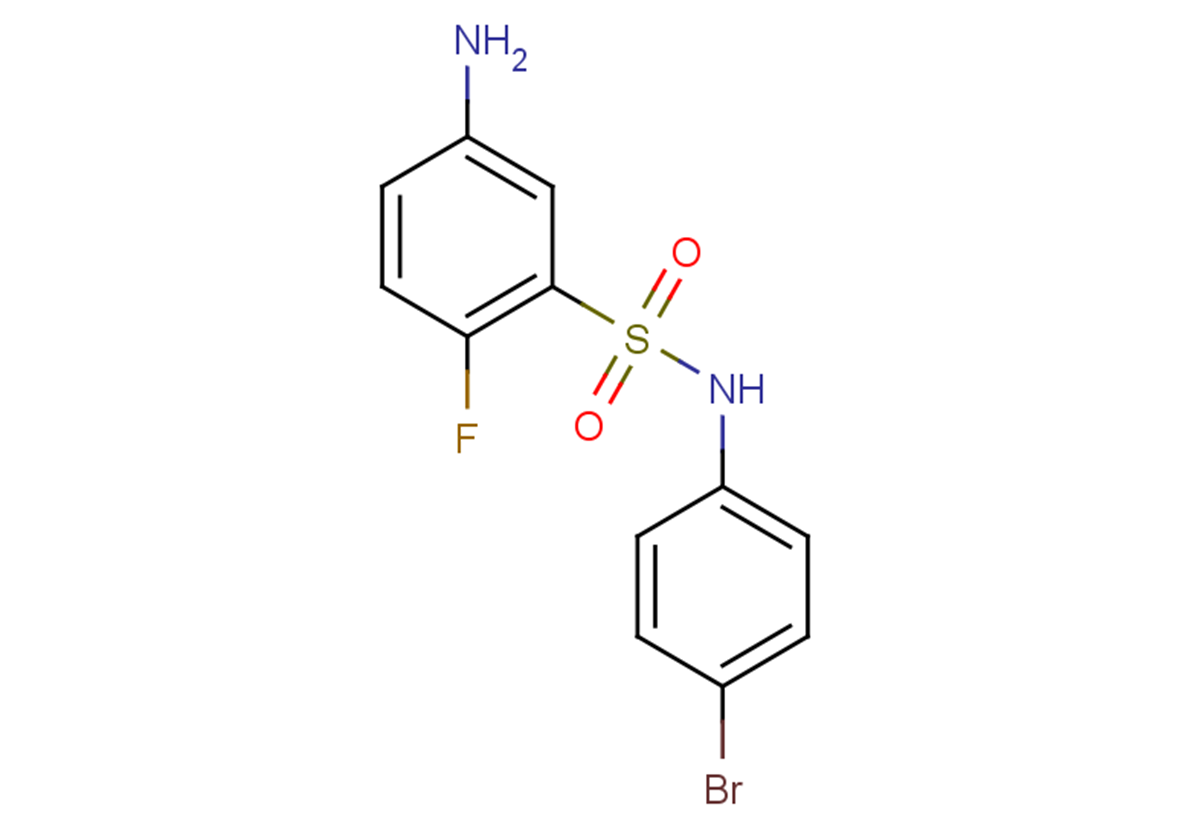 5-amino-N-(4-bromophenyl)-2-fluorobenzene-1-sulfonamide