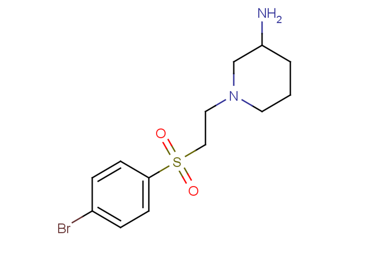 1-{2-[(4-bromobenzene)sulfonyl]ethyl}piperidin-3-amine