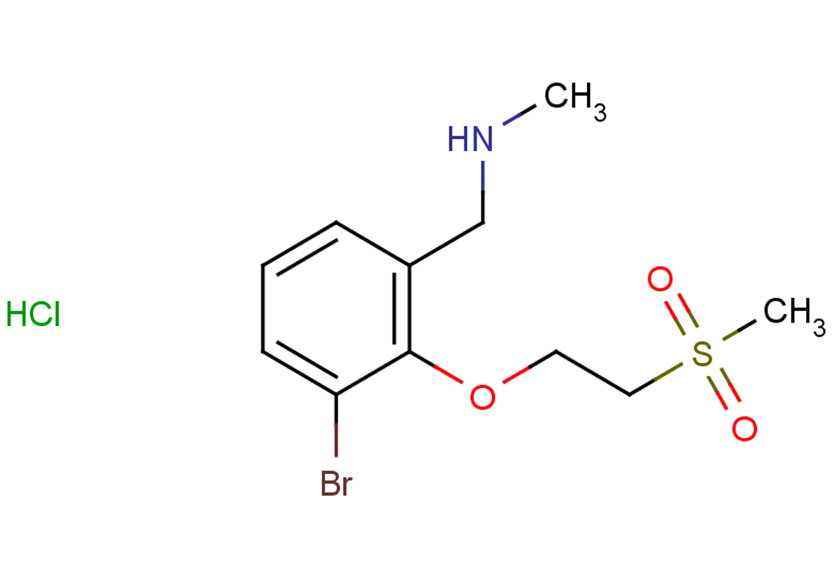 {[3-bromo-2-(2-methanesulfonylethoxy)phenyl]methyl}(methyl)amine hydrochloride