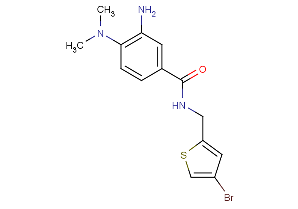 3-amino-N-[(4-bromothiophen-2-yl)methyl]-4-(dimethylamino)benzamide
